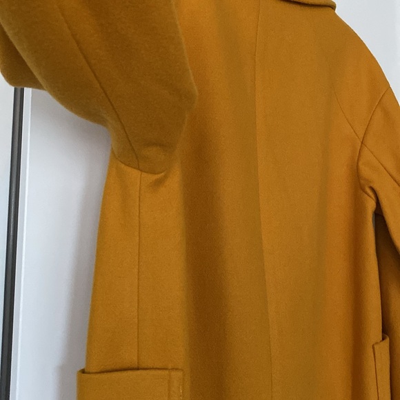 Topshop Nordstroms Mustard Oversized Long Coat Zara Anthropologie Mango Bloggers - Picture 13 of 13